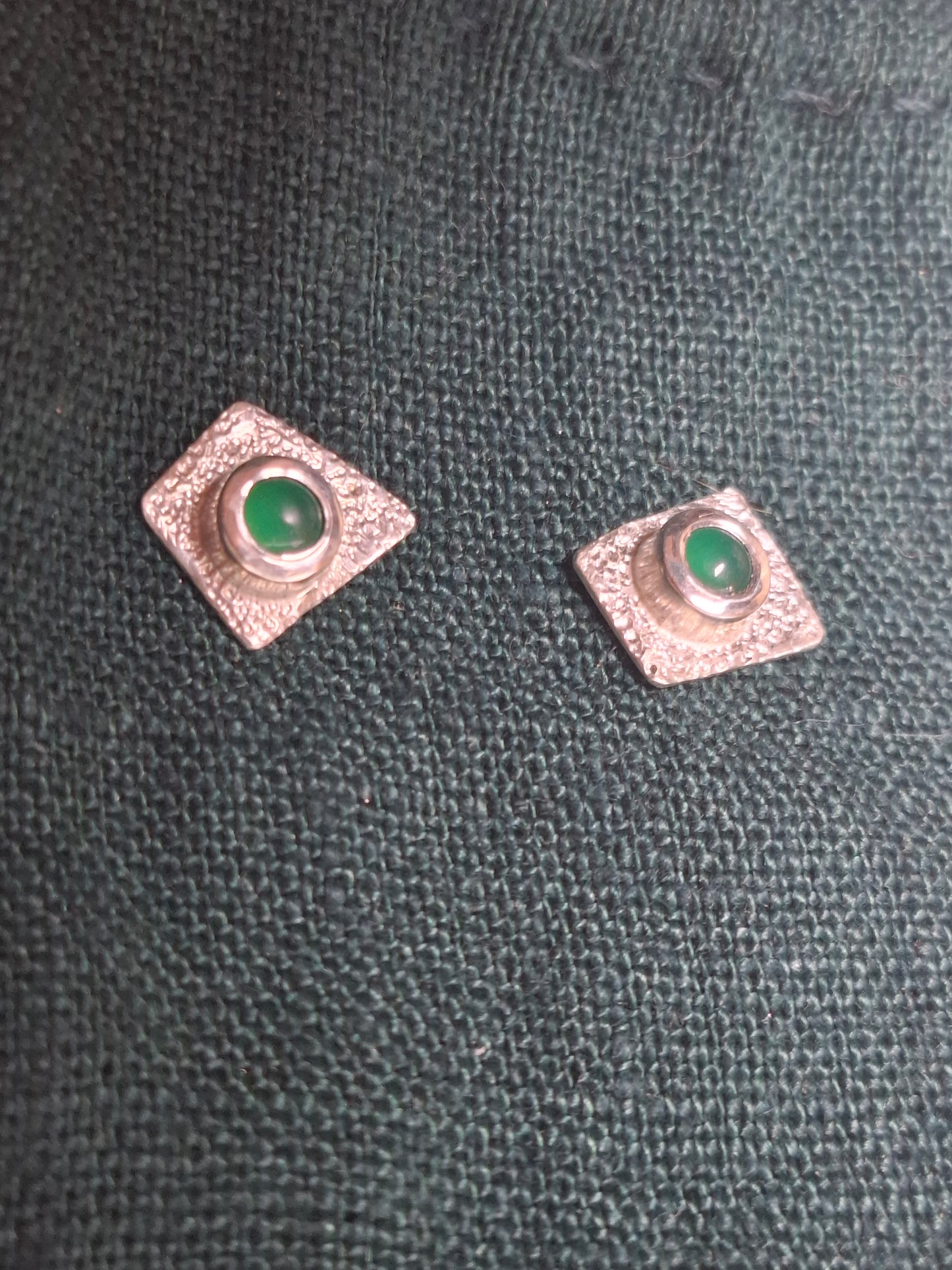 Chalcedony silver earrings