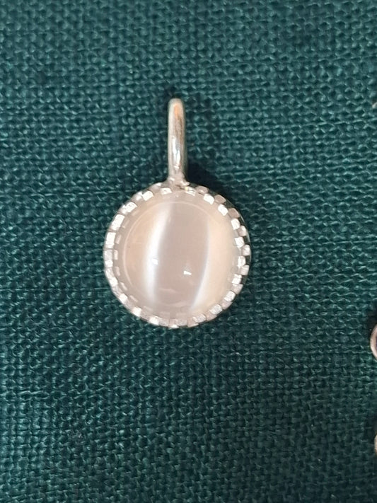 Moonstone, silver pendant