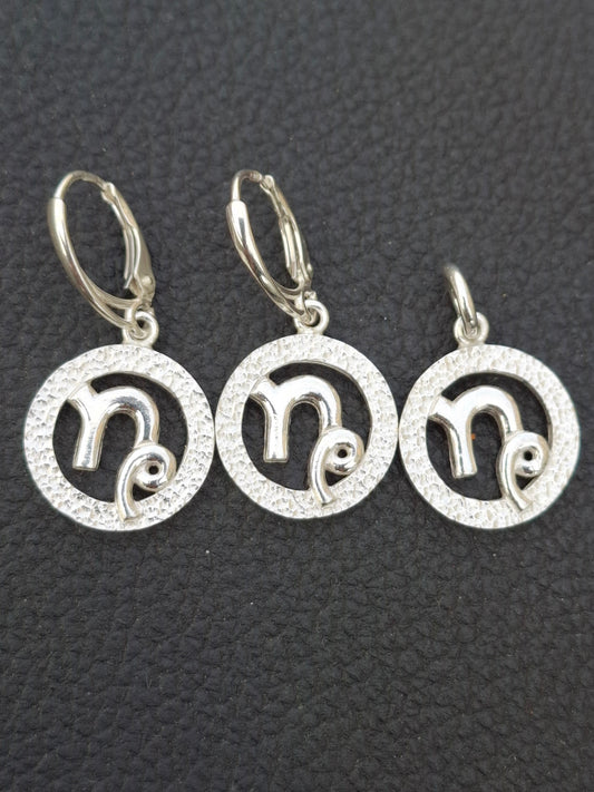 Capricorns silver pendant