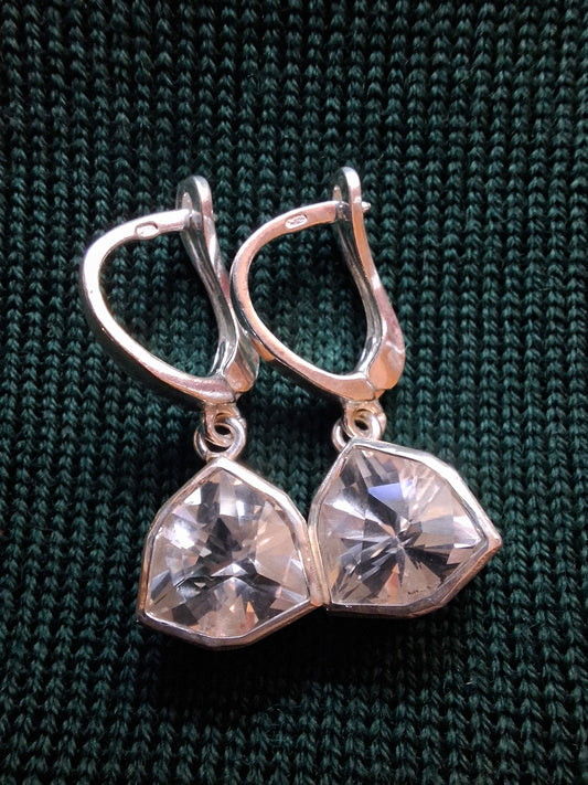 Kvarca, sudraba auskari