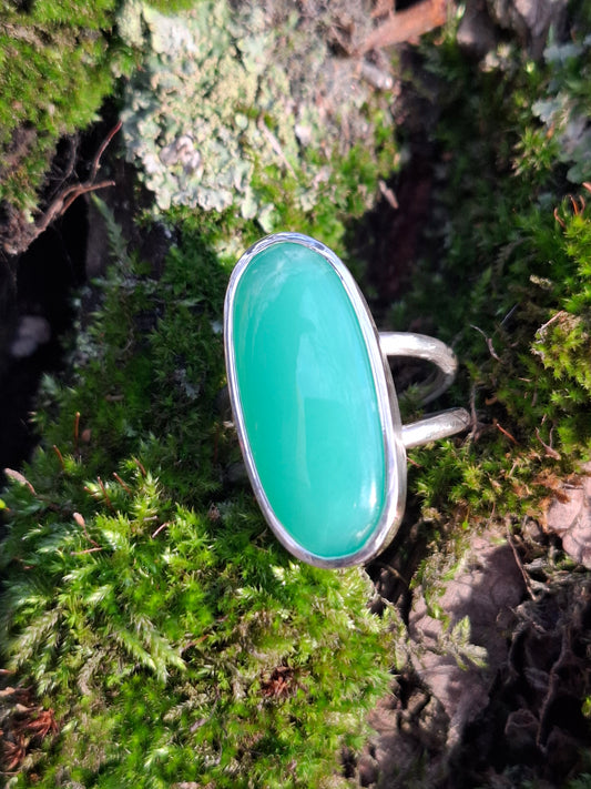 Hrizopraza, sudraba hredzens