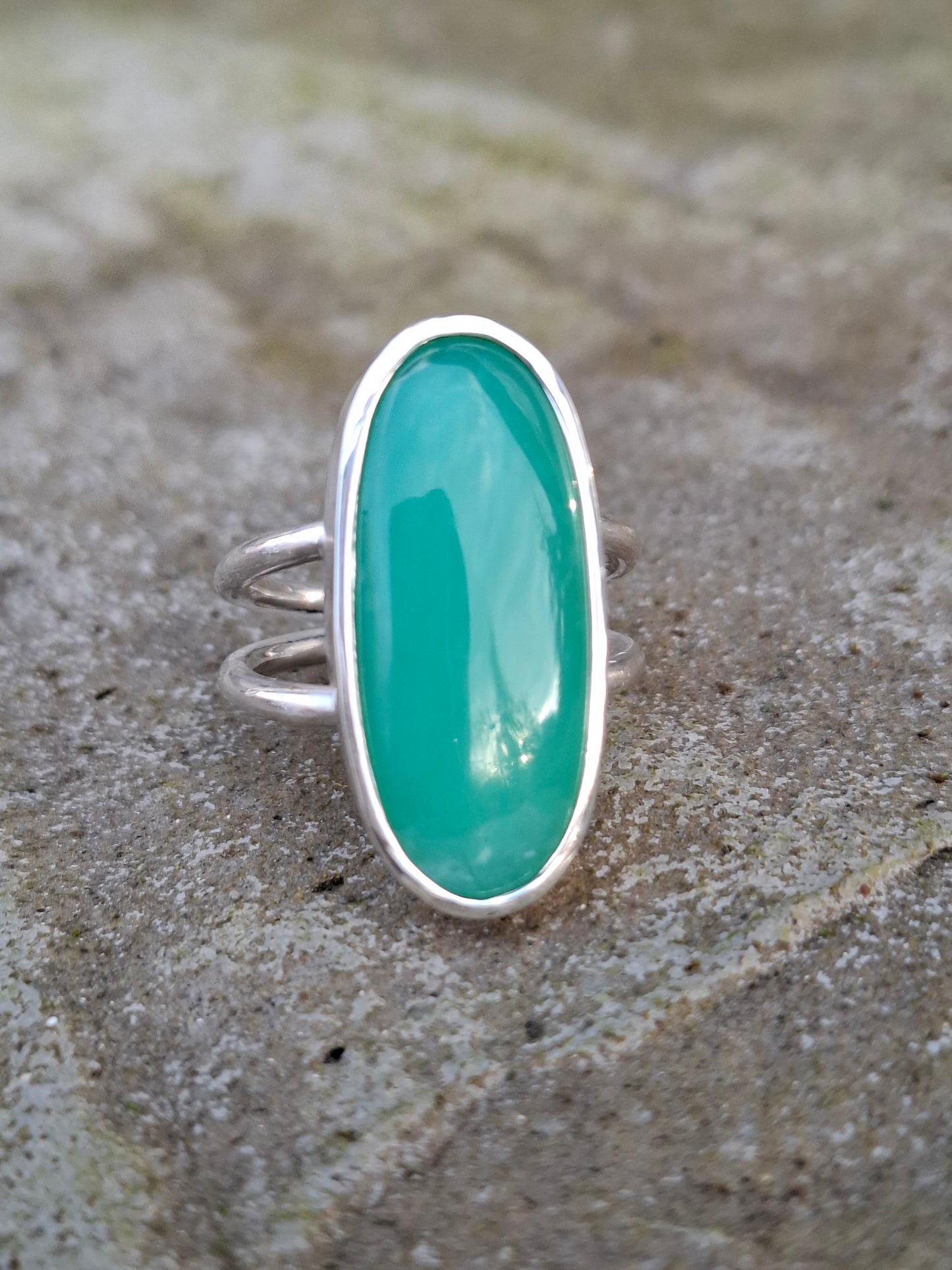 Hrizopraza, sudraba hredzens