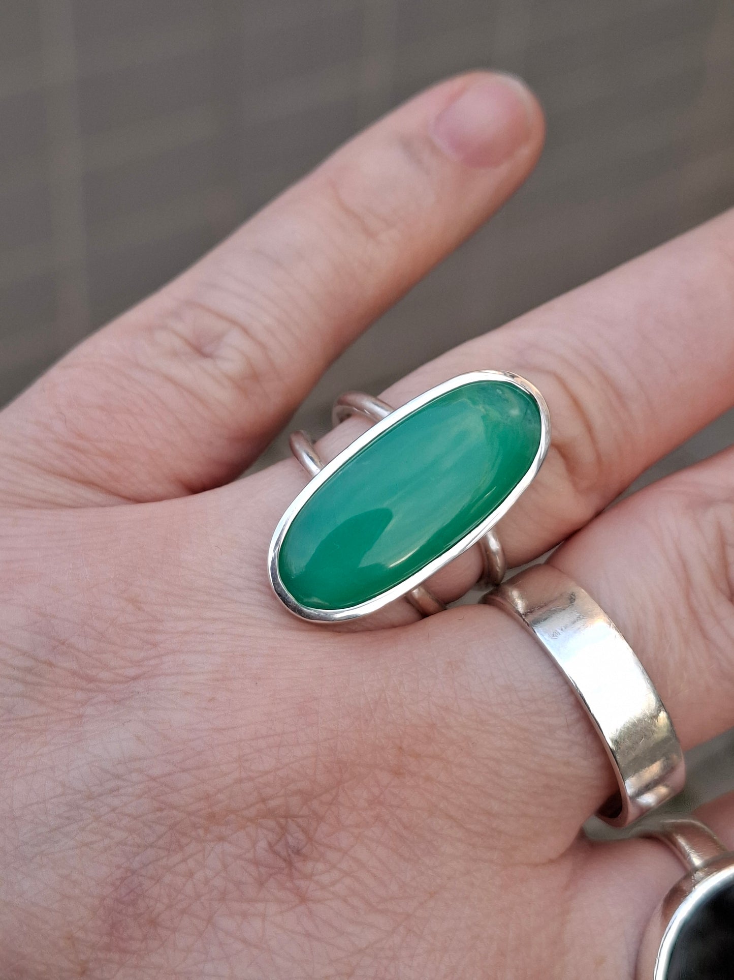 Hrizopraza, sudraba hredzens