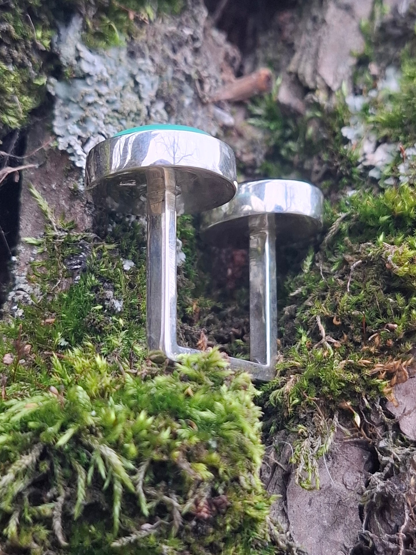 Amethyst, chalcedony, silver ring